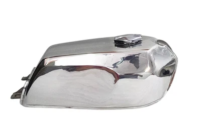 Tanque de gasolina de acero cromado para Yamaha RD250 RD400 1976-1977 LIBRE DE IMPUESTOS Foto 1 de 4