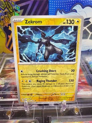 Zekrom 066/182 Reverse Holo Rare Pokemon TCG S&V Paradox Rift - Image 1 of 2