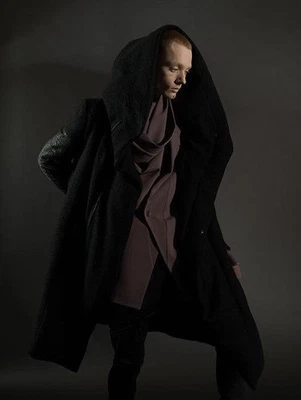 Julius Wool Leather Down Heavy Coat - Image 1 of 4
