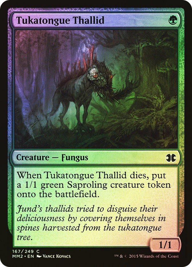 MTG FOIL Tukatongue Thallid  - Modern Masters 2015 #167 - Image 1 of 1
