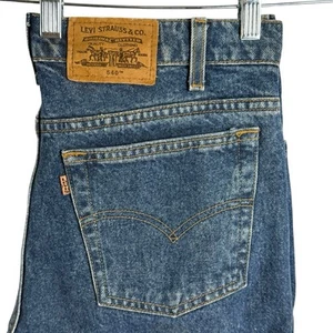 Jeans Levi's 540 Orange Tab 34x30 Vintage anni 90 Relaxed Fit Blu Denim Mexico - Foto 1 di 9