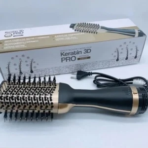 Spazzola Asciugacapelli Keratin 3D Pro 4 in 1 Asciugacapelli e Styler Volumizza NUOVO - Foto 1 di 7