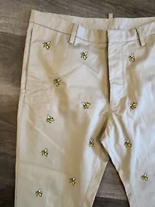 Dsquared2 Usado en Excelente Condición Auténtico Algodón Tostado Caqui Critter Banana Pantalones 36 52 - Imagen 1 de 11