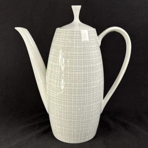 Filigran by Arzberg China Coffee Pot Form 2025 Gray Criss Cross Pattern Germany - Picture 1 of 6