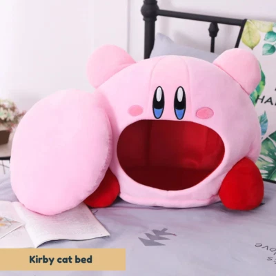 Kirby Cat Bed | Kawaii Cat Nest | Anime Cat Bed | Plush Cat Bed | Cute Cat House - Image 1 of 4