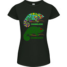 Chameleoff Chameleon Funny Off On Womens Petite Cut T-Shirt