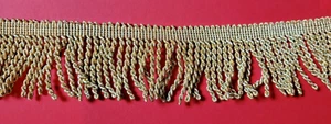 Borte Fransenborte 1 Meter weich Lurex gold und silber - Bild 1 von 6