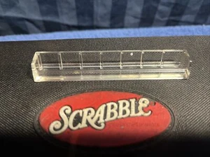 1 Clear Plastic Travel Scrabble Mini Letter Tile Rack Trays Replacement Parts R1 - Picture 1 of 6