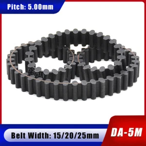DA-5M Gummi Doppelseitig Zahn Zahnriemen Breite 15/20/25 mm Synchronriemen - Bild 1 von 8