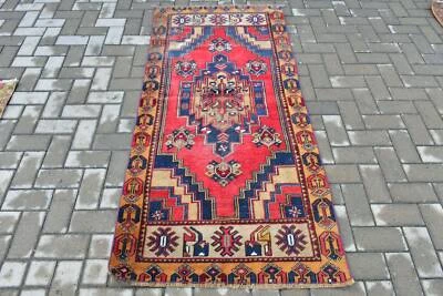 2.9x6.1 ft Accent Rug, Oriental Rug, Vintage Rug, Turkish Rug, Oushak Rugs - Image 1 of 4