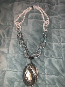 ladies abalone necklace - Picture 1 of 3