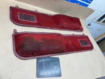 1987 1988 1990 1991 Ford F150 F250 F350 Bronco PUERTA INFERIOR PANEL BOLSILLOS CARPA ROJA Foto 1 de 4