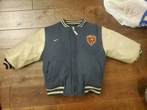ULTRA RARE VINTAGE NIKE CHICAGO BEARS REVERSIBLE VARSITY JACKET TODDLER SIZE 3T - Bild 1 von 11