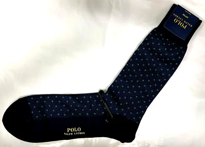 Polo Ralph Lauren - 848121 - Rib Pima Over The Calf Dress Sock - Size 10-13 - Image 1 of 4