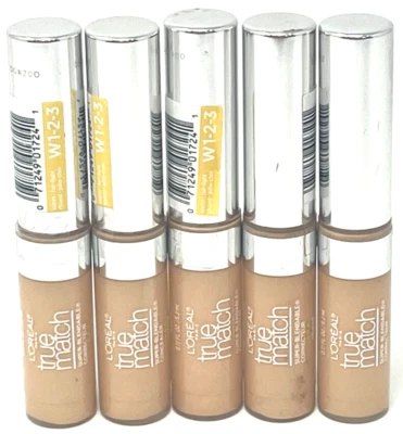 (5) Loreal True Match Super-Blendable Concealer Sealed W123 - Warm Fair Light - Image 1 of 3