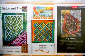 3 neue Quiltmuster - Fly Away - Quilters Run So Ca - Streifen & Teile #82 - Bild 1 von 5