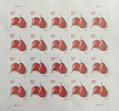 Panel de 20 estampillas de pera de Estados Unidos SN 5178 Foto 1 de 2