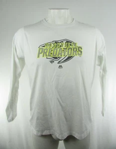 Nashville Predators NHL Majestic T-Shirt Uomo Manica Lunga Grande e Alta [Difettosa] - Foto 1 di 10