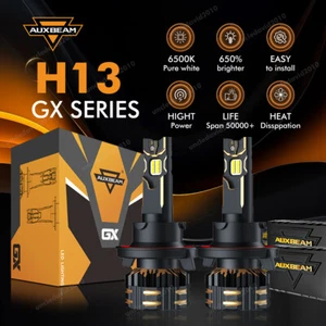 AUXBEAM H13 9008 Canbus LED Headlights High & Low Beam 25000LM 120W Ultra Bright - Foto 1 di 12