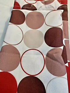 Modern Cloth Brown, Rust and Tan Large Polka Dots Shower Curtain - Picture 1 of 4