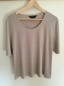 Mandy Marsh Short Sleeved Top Size 18 Mushroom - Picture 1 of 5