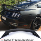 Fits 2015-22 Ford Mustang GT GT350R REAL CARBON Rear Trunk Spoiler Wing Bodykit