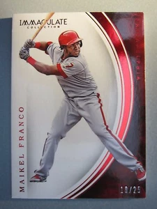 *10/25* 2016 Immaculate Collection RED Parallels #79 Maikel Franco - Picture 1 of 2