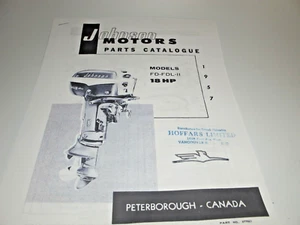Reproduction OMC Johnson FD-11 FDL-11 18 HP Parts List Catalog REPRINT.. - Picture 1 of 5