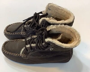 UGG Mujer Marrón Nubuck Moda Botas con Cordones Nuevas Talla 6 (690441) - Imagen 1 de 11