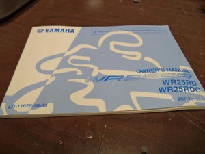 Yamaha OEM NEW operators manual WR25RD  #7918 - Foto 1 di 1