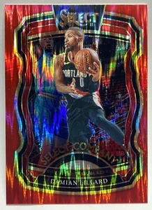 2020-21 Panini Select Damian Lillard Portland Trailblazers #1 Red Mint - Bild 1 von 8