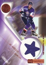 2001-02 UD Prospects CHL Hockey JERSEY #J-JH Jay Harrison Brampton