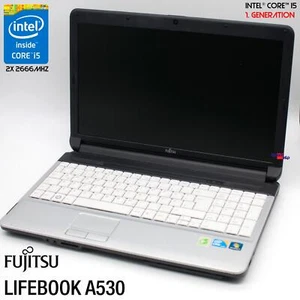 Fujitsu Lifebook A530 15.6" HD Intel Core I5 480M 250GB 4GB Windows XP 7 HDMI - Picture 1 of 11