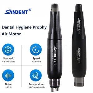 Dental Hygiene Prophy Handpiece Air Motor 2/4Hole 4:1 Nose cone 360°Swivel black - Picture 1 of 29