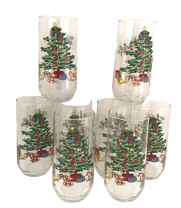 8 vasos de árbol de Navidad Noel 16 oz vasos de árbol de Navidad vintage. - Imagen 1 de 7