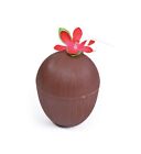 Bristol Novelty BA503 Coconut Cup Flower and Straw, One Size