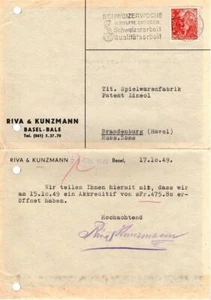Suiza: MiNr. 503, "Paisajes", pieza entera (mapa plegable), real - Imagen 1 de 1