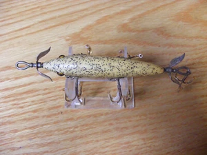Vintage Original Heddon Glasseye 150 L-Rig  Marked Props in Salt Flitter Color - Picture 1 of 4