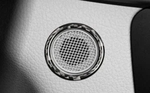 Real Carbon Fiber Dashboard Upper Microphone Ring Fit For Benz C-Class 2011-2014 - Picture 1 of 6