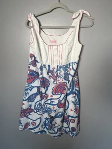 Lilly Pulitzer Blayne maritimes Schulterkleid mit Bindeband - Bild 1 von 11