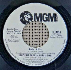 Yehoram Gaon – Man Of Respect / Rosa, Rosa (MGM Records – K 14690) - Imagen 1 de 2