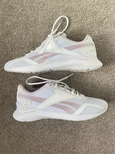 Reebok Pink And White Trainers Size 5 - Picture 1 of 6