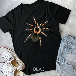 Camiseta unisex realista de tarántula roja de rodilla - Imagen 1 de 12
