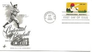 US Scott #1381, First Day Covers 9/24/69 Cincinnati Single Professional Baseball - Picture 1 of 1