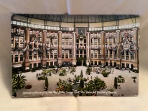 Early 1900s Postcard ATRIUM NEW WEST BADEN SPRINGS HOTEL WEST BADEN INDIANA - Picture 1 of 2