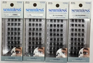 4PK Ardell Undies Seamless Underlash Extensions ~ 3D Faux Mink ~ 32 Clusters EA - Picture 1 of 2