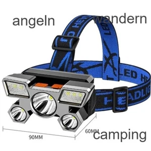 LED Stirnlampe Kopflampe Scheinwerfer Akku Wiederaufladbar - Bild 1 von 1