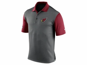 NEU! Nike Arizona Cardinals NFL Herren Golf Poloshirt - Grau Schwarz & Rot - Gr. S - Bild 1 von 2