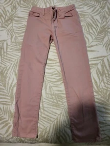 Gap Girls SZ 8 Regular Girlfriend Blue Skinny Denim Jeans Pink - Picture 1 of 3