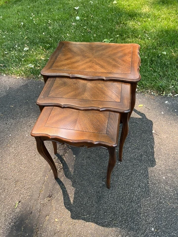 Mid Century Modern Nesting Tables Set 3 Side End Table Mcm Cover